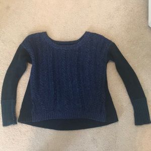 American Eagle Ribbed Blue Sweater